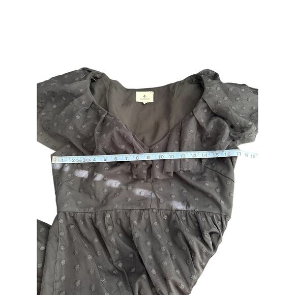 Tuckernuck Black Onyx Wedding Guest Tulle Giselle Formal Maxi Gown Dress Medium - Picture 13 of 15